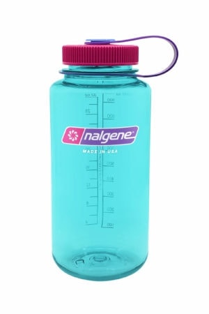 Lid BPA Free Nalgene Wide Mouth 16oz Loop Top Water Bottle Aubergine w/Auber 
