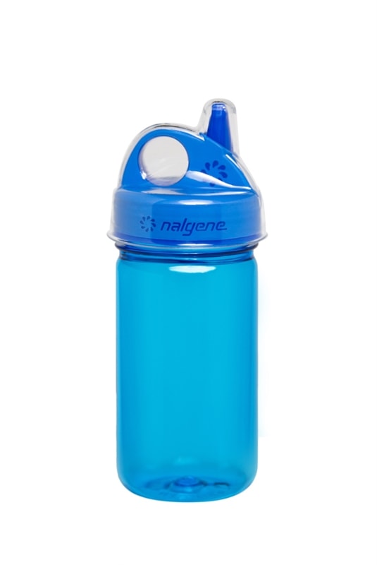 Childrens Grip-n-gulp Water Bottle 12oz Purple Hoot Design Nalgene Tritan Kids 