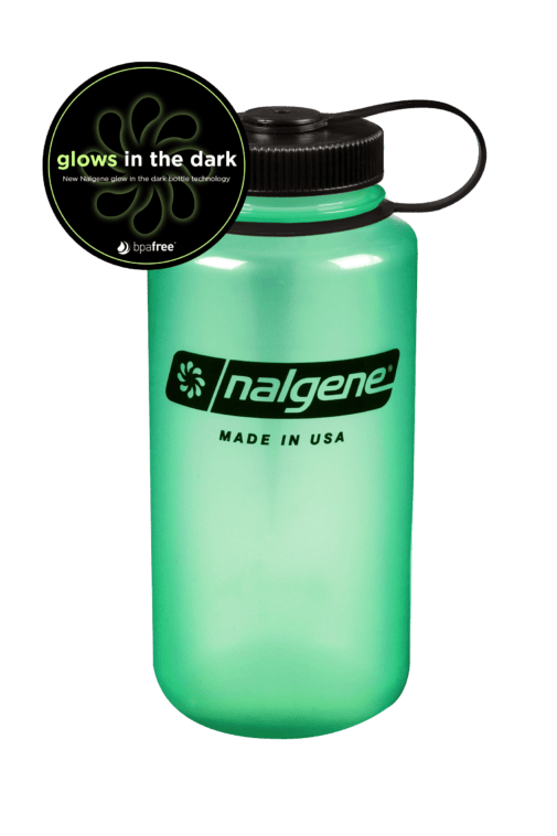 32oz Nalgene Wide Mouth Bottle Glow Green