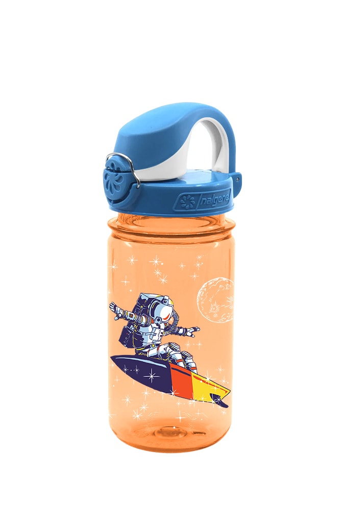 12 Oz On the Fly Kids Bottle Surfing Astronaut