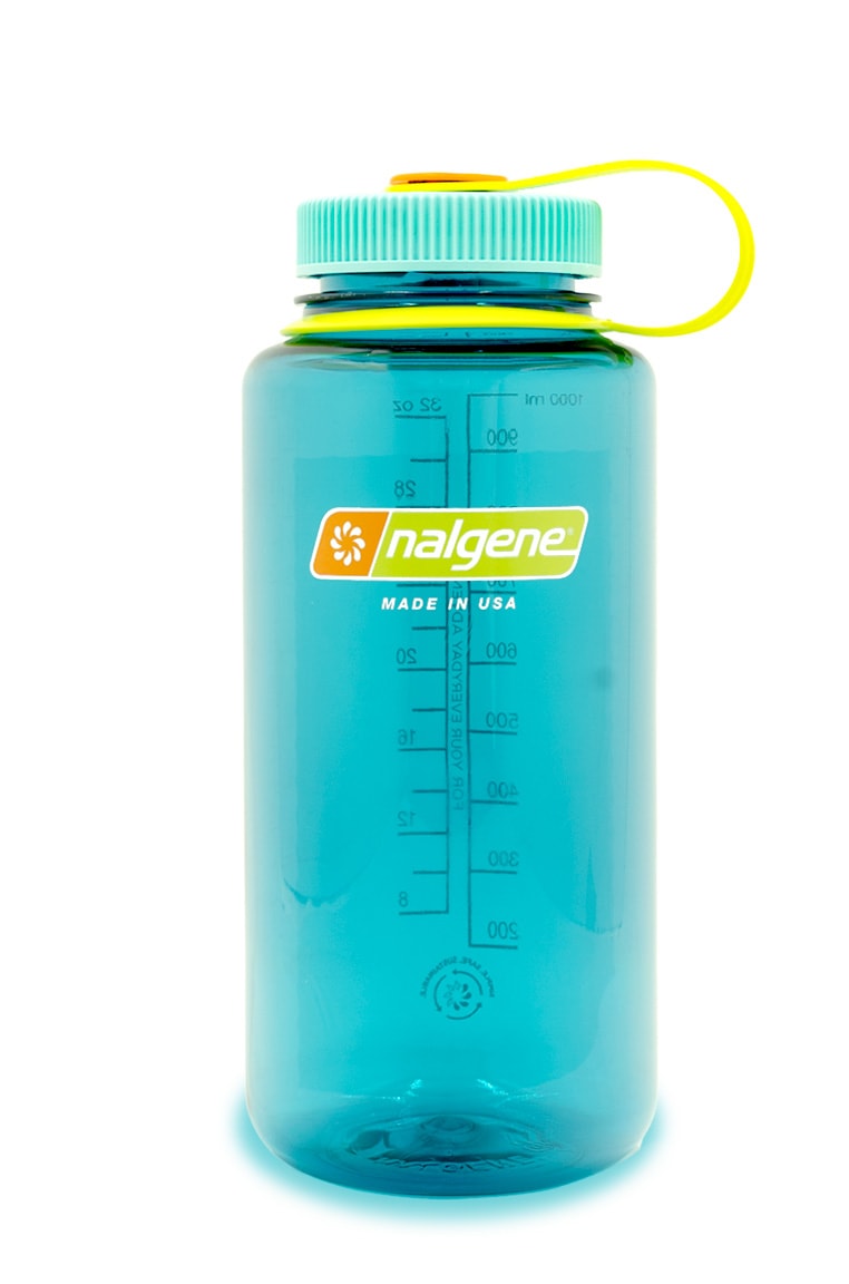 Pounamu Nalgene Sustain 32oz Clear Bottle with Iridescent Platinum