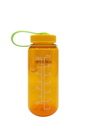 16oz Wide Mouth Sustain Clementine Orange Water Bottle Back