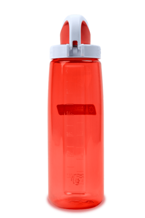 24oz On-The-Fly Lock-Top Sustain Bottle Coral With Frost Coral Cap