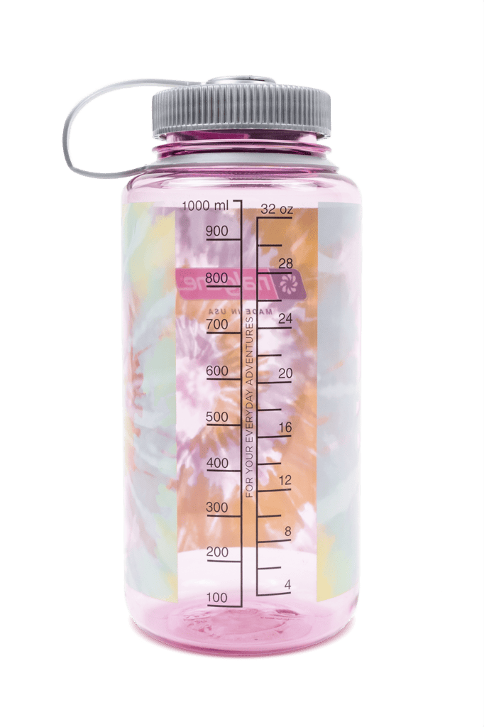 32oz Wide Mouth Pink Tie-Dye Bottle Back