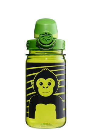 Kids Water Bottle 12 oz BPA Free Reusable Motivational Water Bottles with  Time Marker Straw/Chug 2 One-Click-Open Lids/10 Stickers/Fruit  Strainer/Measurements Leak-proof for Toddler Boys Girls School 