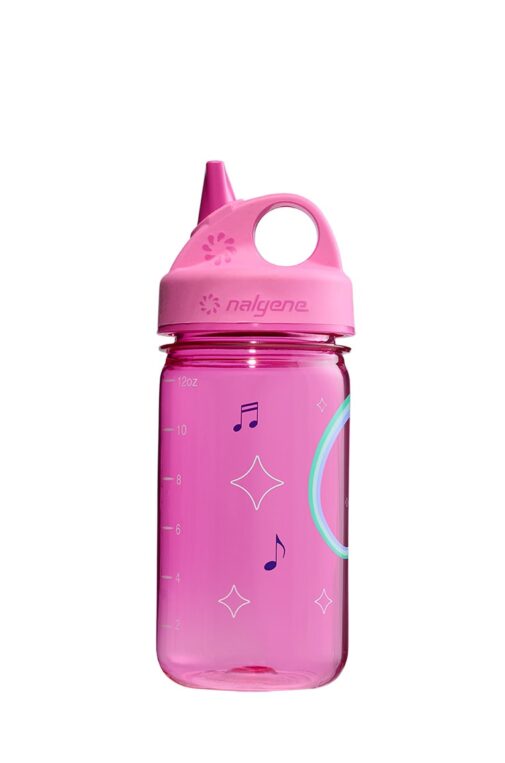 Nalgene Grip-n-Gulp Everyday Kids 12 oz Water Bottle (Pink Woodland) - 3  Pack