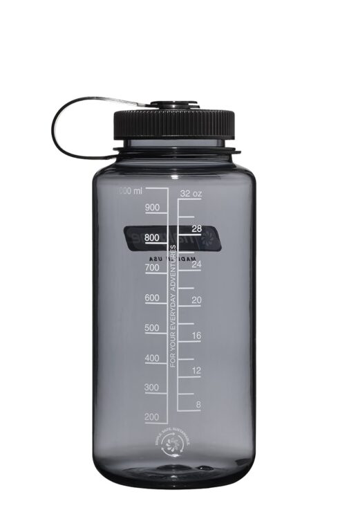 Gray Black 32oz Wide Mouth Sustain Water Bottle - Nalgene