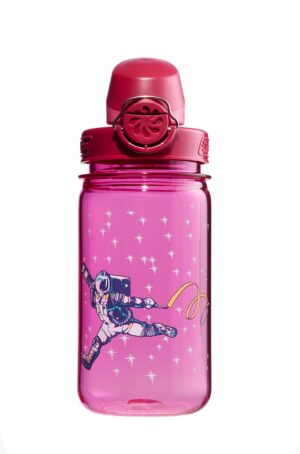 Pink Hearts Girls Pony Aluminum Water Bottle